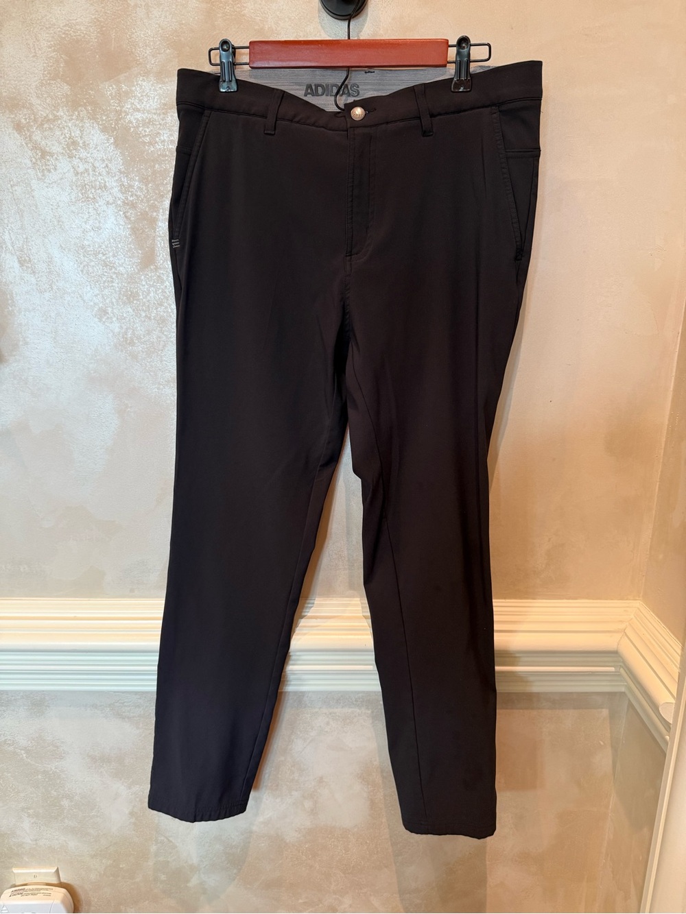adidas Men's Black Slim Performance Chinos